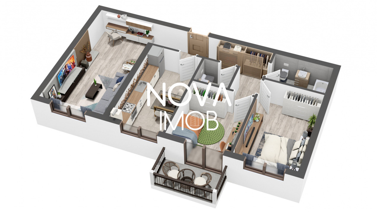 Apartament 3 camere, la cheie, etaj intermediar - Selimbar