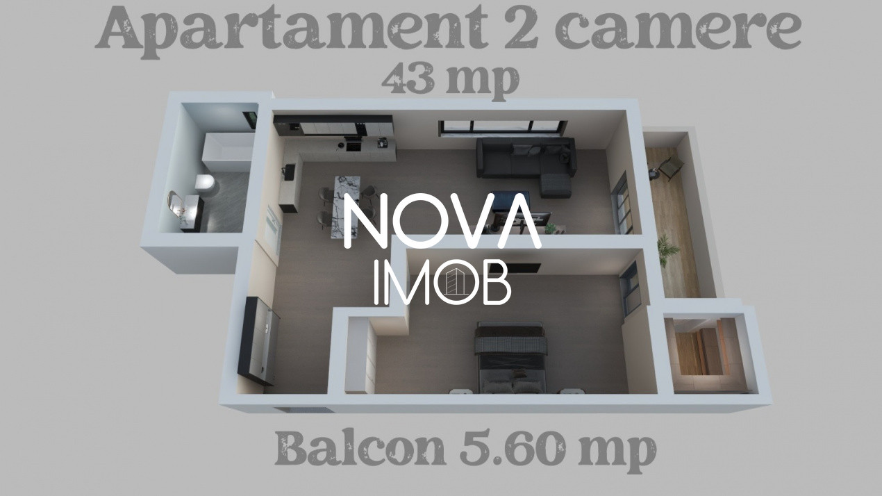 Apartamente 2 camere noi, la cheie - Lacul lui Binder