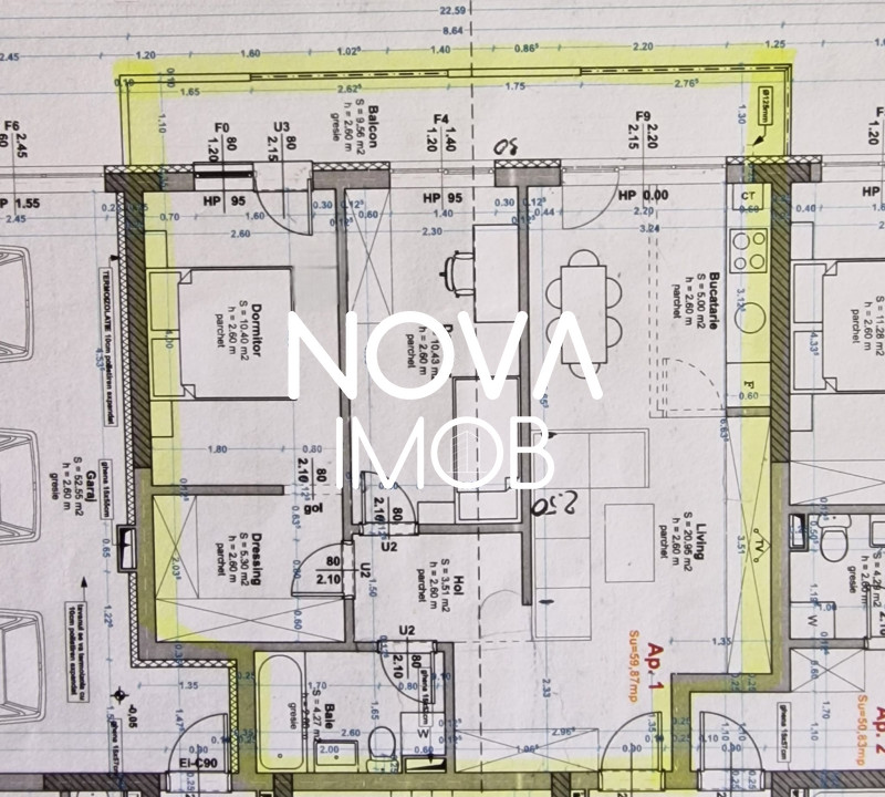Apartament 3 camere - prima inchiriere - Magnolia 