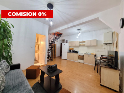 Apartament tip mansarda cu balcon, mobilat-utilat, Valea Aurie