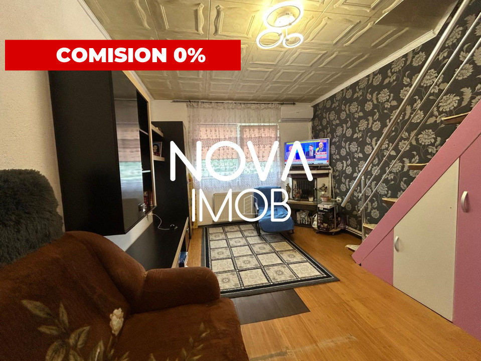 Apartament tip mansarda, 3 camere, mobilat si utilat