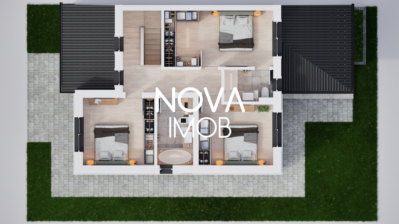 Casa tip duplex 5 camere, 215 mp gradina - Sura Mica