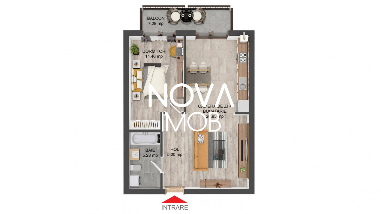 Apartament 2 camere, ETAJUL 1 - Selimbar 