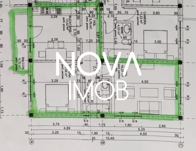 Apartament 2 camere, decomandat, MOBILAT - UTILAT