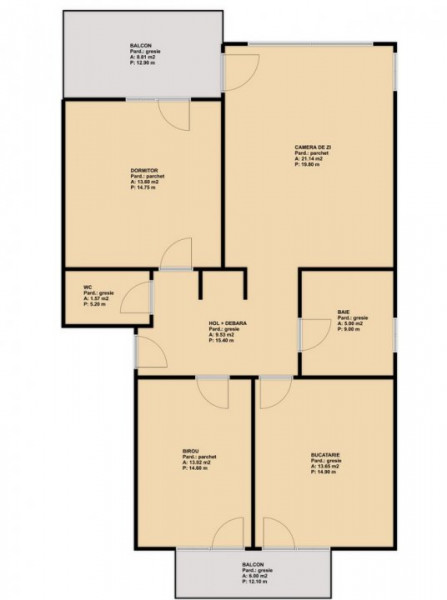 Apartament 3 camere + pod - Selimbar 