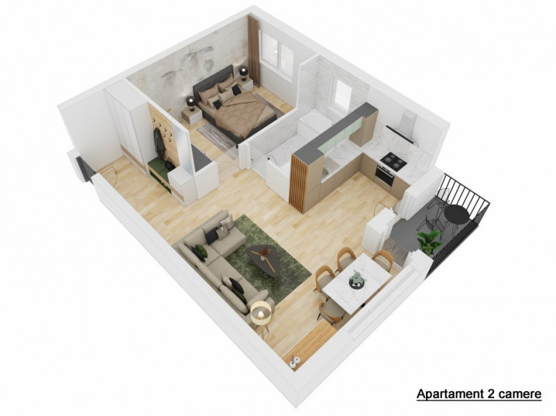 Apartament 2 camere, Str. Doamna Stanca