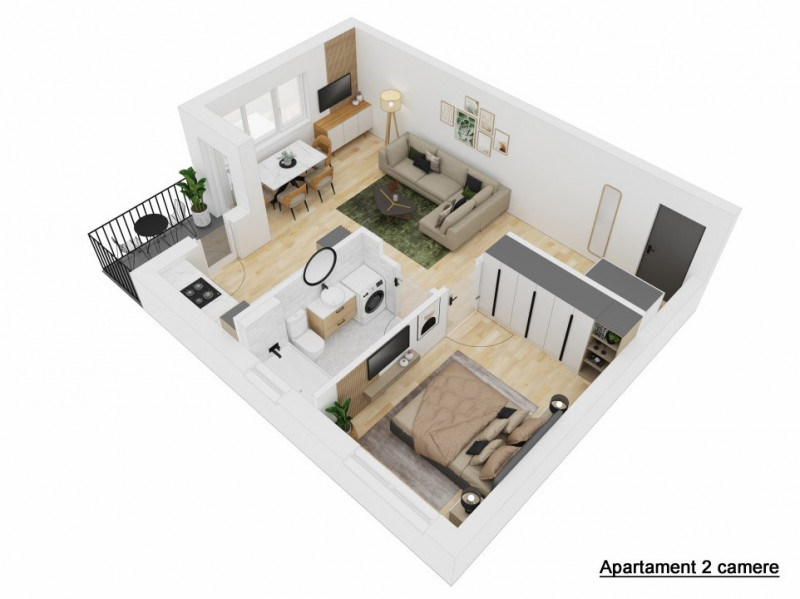 Apartament 2 camere, Str. Doamna Stanca