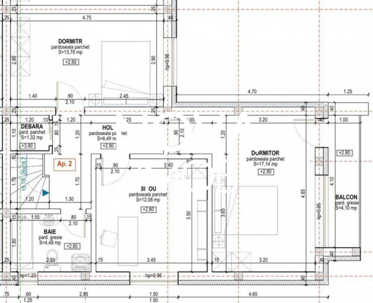 Casa tip quadruplex - curte libera 237 mp - Cart. Arhitectilor