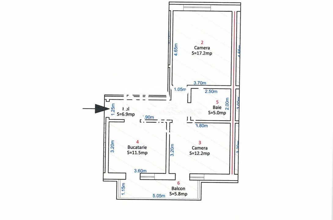 Apartament 2 camere, decomandat, Str. Doamna Stanca