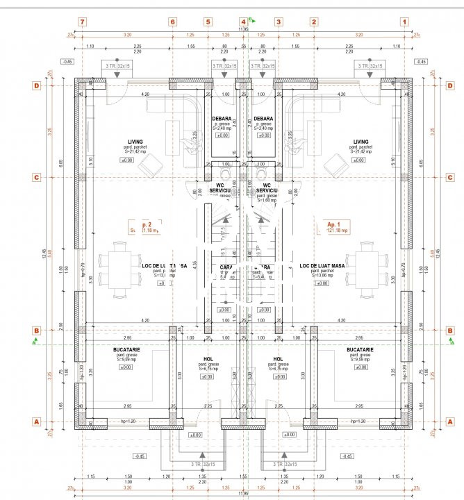 Casa tip duplex, teren liber 300 mp, Cartierul Arhitectilor