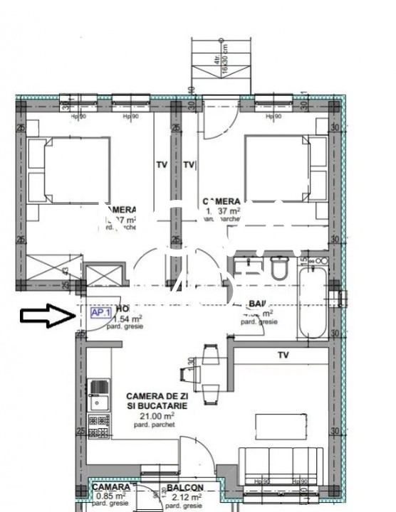 Apartament 3 camere cu gradina, Zona Unimat